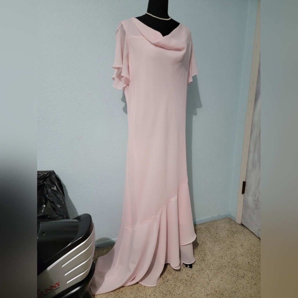 East 5th Light Pink Asymmetrical Dress